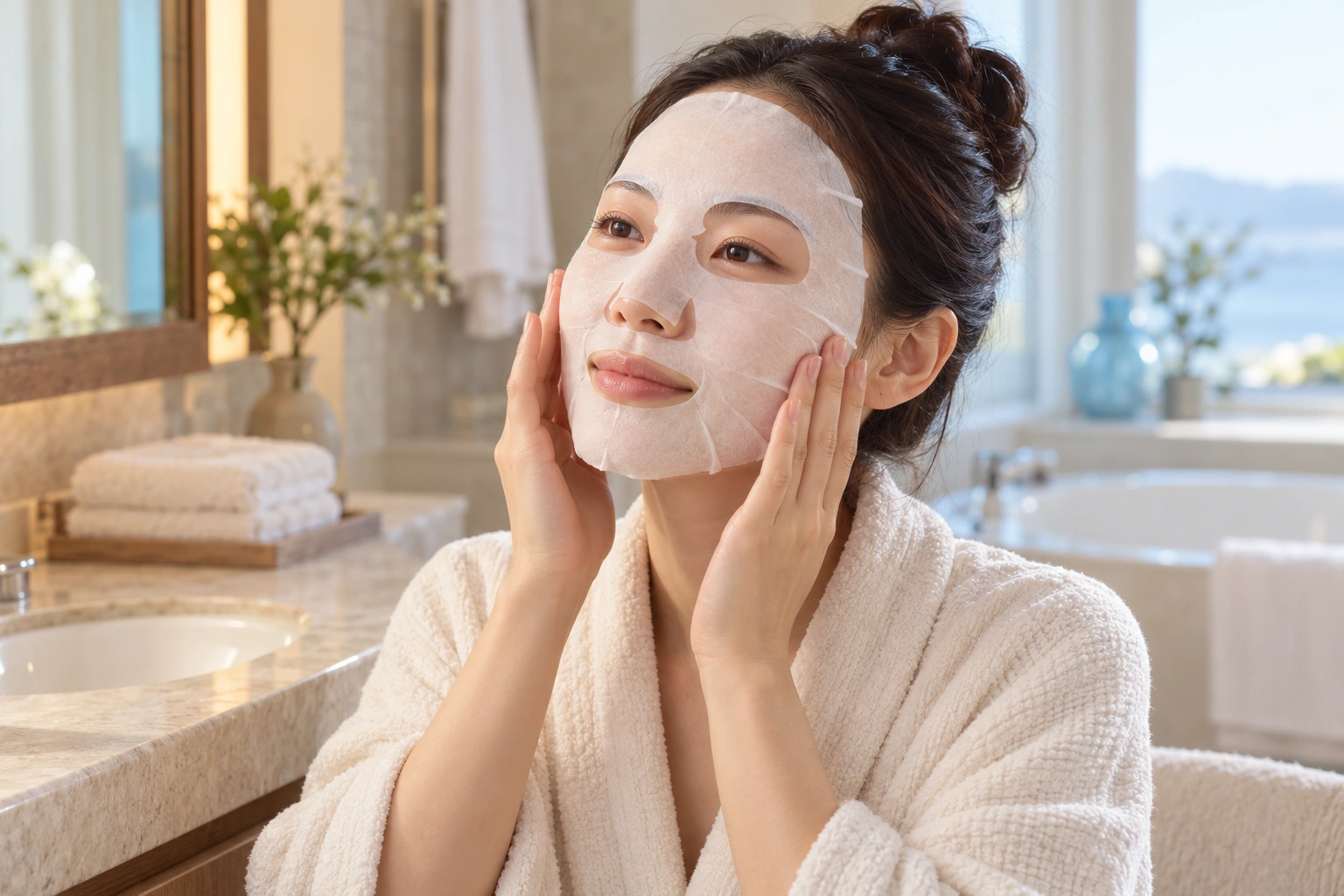 Illustrative sheet-mask application